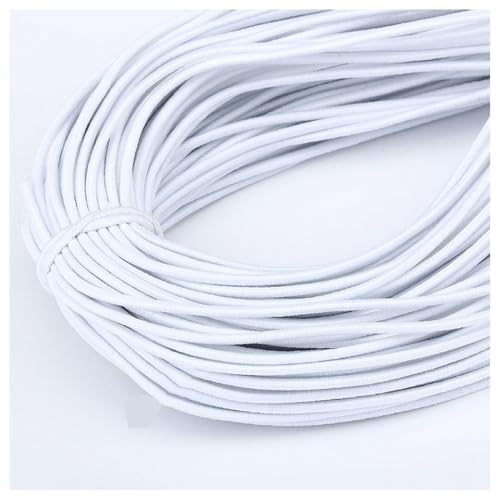 BrightGlow Armband Elastisch Schnur Schmuckherstellung 2mm Perlenschnur Elastische Schnur Perlenschnur zum Auffädeln Handwerk Schnur Gummiband für DIY Handwerk, Kleidung, Halsketten Weiß 25M BrightGlow Armband Elastisch Schnur Schmuckherstellung 2mm Perlenschnur Elastische Schnur Perlenschnur zum Auffädeln Handwerk Schnur Gummiband für DIY Handwerk, Kleidung, Halsketten Weiß 25M von BrightGlow