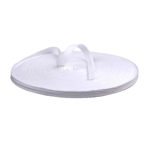 BrightGlow Baumwoll Gurtband Twill 100% Baumwolle Gurtband 20 m Herringbone Tape Ribbon Cotton Twill Tape Ribbon Baumwoll Schrägband Nahtband Baumwollband Dekoband für DIY Handwerk #1Weiß 10MM BrightGlow Baumwoll Gurtband Twill 100% Baumwolle Gurtband 20 m Herringbone Tape Ribbon Cotton Twill Tape Ribbon Baumwoll Schrägband Nahtband Baumwollband Dekoband für DIY Handwerk #1Weiß 10MM von BrightGlow