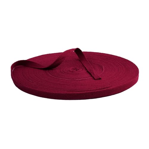 BrightGlow Baumwoll Gurtband Twill 100% Baumwolle Gurtband 20 m Herringbone Tape Ribbon Cotton Twill Tape Ribbon Baumwoll Schrägband Nahtband Baumwollband Dekoband für DIY Handwerk Weinrot 20MM BrightGlow Baumwoll Gurtband Twill 100% Baumwolle Gurtband 20 m Herringbone Tape Ribbon Cotton Twill Tape Ribbon Baumwoll Schrägband Nahtband Baumwollband Dekoband für DIY Handwerk Weinrot 20MM von BrightGlow