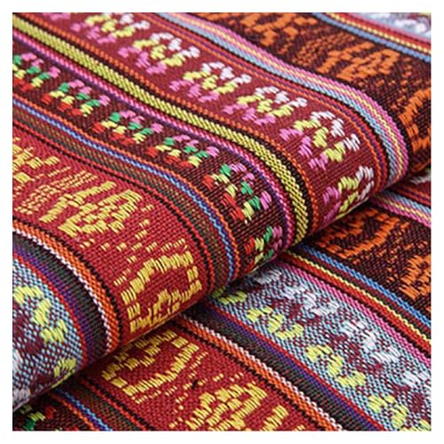BrightGlow Baumwolle Stoff zum Nähen Ethnisches Muster Baumwollstoff Boho-Stoff Meterware Exotische Blumen Stoff Baumwoll-Leinenstoff Bunter Retro-Dekostoff Zum Nähen Kostümstoff 2# 100 X 150CM BrightGlow Baumwolle Stoff zum Nähen Ethnisches Muster Baumwollstoff Boho-Stoff Meterware Exotische Blumen Stoff Baumwoll-Leinenstoff Bunter Retro-Dekostoff Zum Nähen Kostümstoff 2# 100 X 150CM von BrightGlow