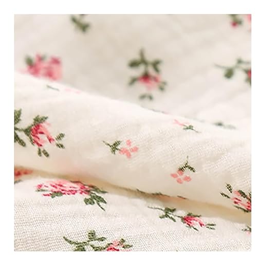 BrightGlow Baumwollstoff Meterware Musselin-Stoff 100% Baumwolle Kleinkinder Handwerken Nähen Stoff Double Gauze Stoff Bedruckte Kinderstoff Dekostoff Kostümstoff für Bekleidung Deko 13# 100X130cm BrightGlow Baumwollstoff Meterware Musselin-Stoff 100% Baumwolle Kleinkinder Handwerken Nähen Stoff Double Gauze Stoff Bedruckte Kinderstoff Dekostoff Kostümstoff für Bekleidung Deko 13# 100X130cm von BrightGlow