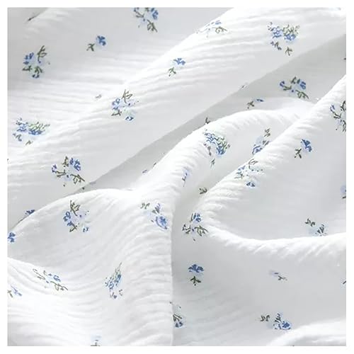 BrightGlow Baumwollstoff Meterware Musselin-Stoff 100% Baumwolle Kleinkinder Handwerken Nähen Stoff Double Gauze Stoff Bedruckte Kinderstoff Dekostoff Kostümstoff für Bekleidung Deko 17# 100X130cm BrightGlow Baumwollstoff Meterware Musselin-Stoff 100% Baumwolle Kleinkinder Handwerken Nähen Stoff Double Gauze Stoff Bedruckte Kinderstoff Dekostoff Kostümstoff für Bekleidung Deko 17# 100X130cm von BrightGlow