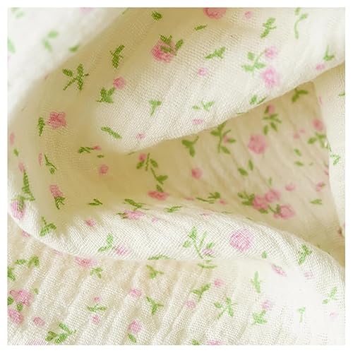 BrightGlow Baumwollstoff Meterware Musselin-Stoff 100% Baumwolle Kleinkinder Handwerken Nähen Stoff Double Gauze Stoff Bedruckte Kinderstoff Dekostoff Kostümstoff für Bekleidung Deko 25# 100X130cm BrightGlow Baumwollstoff Meterware Musselin-Stoff 100% Baumwolle Kleinkinder Handwerken Nähen Stoff Double Gauze Stoff Bedruckte Kinderstoff Dekostoff Kostümstoff für Bekleidung Deko 25# 100X130cm von BrightGlow