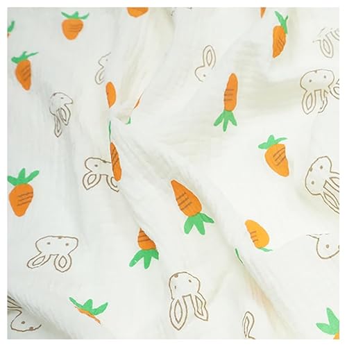 BrightGlow Baumwollstoff Meterware Musselin-Stoff 100% Baumwolle Kleinkinder Handwerken Nähen Stoff Double Gauze Stoff Bedruckte Kinderstoff Dekostoff Kostümstoff für Bekleidung Deko 27# 100X130cm BrightGlow Baumwollstoff Meterware Musselin-Stoff 100% Baumwolle Kleinkinder Handwerken Nähen Stoff Double Gauze Stoff Bedruckte Kinderstoff Dekostoff Kostümstoff für Bekleidung Deko 27# 100X130cm von BrightGlow