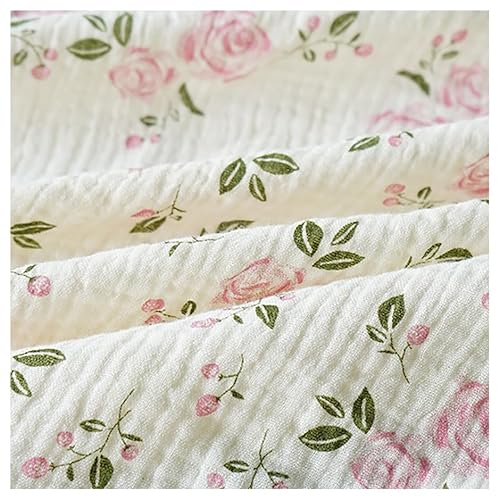 BrightGlow Baumwollstoff Meterware Musselin-Stoff 100% Baumwolle Kleinkinder Handwerken Nähen Stoff Double Gauze Stoff Bedruckte Kinderstoff Dekostoff Kostümstoff für Bekleidung Deko 29# 100X130cm BrightGlow Baumwollstoff Meterware Musselin-Stoff 100% Baumwolle Kleinkinder Handwerken Nähen Stoff Double Gauze Stoff Bedruckte Kinderstoff Dekostoff Kostümstoff für Bekleidung Deko 29# 100X130cm von BrightGlow