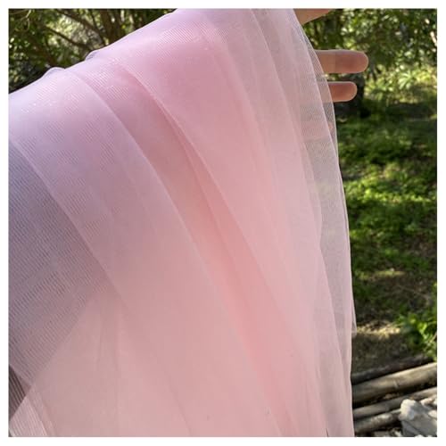 BrightGlow Hochzeitsbogen Vorhänge Tüll Foto Hintergrund Deckenvorhänge für Hochzeiten Querbehang Freihanddeko Voile Hochzeitsbogen Gardinen Deko für Hochzeit Geburtstag Hellrosa 200x160cm von BrightGlow
