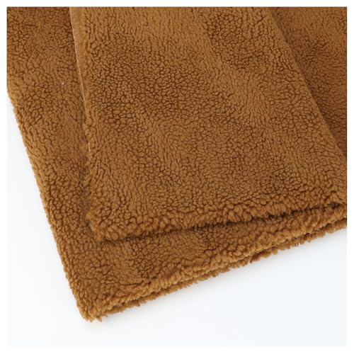 BrightGlow Lammwolle Stoff Kunstpelz Sherpa Warmer Künstlicher Lammwolle-Stoff Gefälschter Fleece-Stoff Meterware Pelzstoff Stoffe zum Nähen Plüschstoff für DIY-Handwerk Nähen Braun 200x160cm BrightGlow Lammwolle Stoff Kunstpelz Sherpa Warmer Künstlicher Lammwolle-Stoff Gefälschter Fleece-Stoff Meterware Pelzstoff Stoffe zum Nähen Plüschstoff für DIY-Handwerk Nähen Braun 200x160cm von BrightGlow