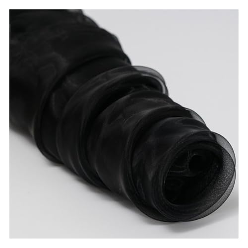 BrightGlow Organza-Stoff Durchscheinende Organza-Stoffschraube 150cm Breit Netzstoff Kristall Organza Deko Tüll Stoffe Organza-Tüll Bastelstoffe für Hochzeit Geburtstag Kleidung Schwarz 1 Yard BrightGlow Organza-Stoff Durchscheinende Organza-Stoffschraube 150cm Breit Netzstoff Kristall Organza Deko Tüll Stoffe Organza-Tüll Bastelstoffe für Hochzeit Geburtstag Kleidung Schwarz 1 Yard von BrightGlow
