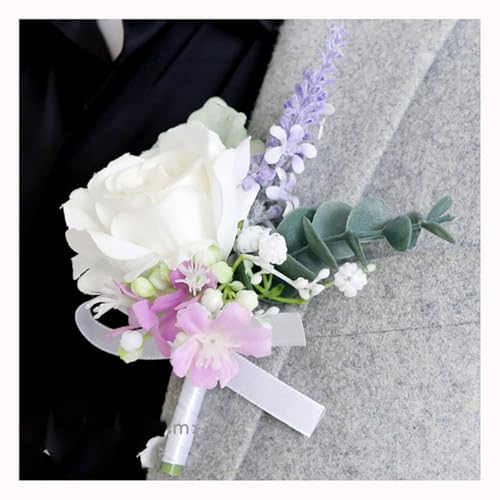 BrightGlow Rose Boutonniere Künstliche Ansteckblume Bräutigam Romantische Corsagen Boutonniere mit Nadeln Hochzeit Handgelenk Blumen Anstecker für Hochzeit Abschlussball Party #3Rosa 8 Stück BrightGlow Rose Boutonniere Künstliche Ansteckblume Bräutigam Romantische Corsagen Boutonniere mit Nadeln Hochzeit Handgelenk Blumen Anstecker für Hochzeit Abschlussball Party #3Rosa 8 Stück von BrightGlow