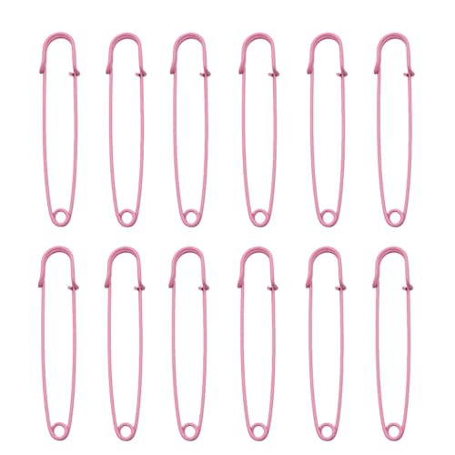 BrightGlow Sicherheitsnadeln Große 75 mm Sicherheitsnadel Set Bunt Safety Pins Metall-Sicherheitsnadeln Große Pins Robuste Nadelverschlüsse Broschen für Kleidung Dicke Stoffe Hellrosa 50 Stück BrightGlow Sicherheitsnadeln Große 75 mm Sicherheitsnadel Set Bunt Safety Pins Metall-Sicherheitsnadeln Große Pins Robuste Nadelverschlüsse Broschen für Kleidung Dicke Stoffe Hellrosa 50 Stück von BrightGlow