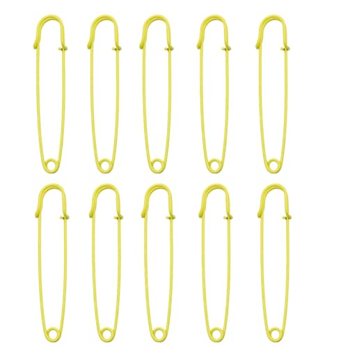 BrightGlow Sicherheitsnadeln Große 75 mm Sicherheitsnadel Set Bunt Safety Pins Metall-Sicherheitsnadeln Große Pins Robuste Nadelverschlüsse Broschen für Kleidung Dicke Stoffe Kaffee 20 Stück BrightGlow Sicherheitsnadeln Große 75 mm Sicherheitsnadel Set Bunt Safety Pins Metall-Sicherheitsnadeln Große Pins Robuste Nadelverschlüsse Broschen für Kleidung Dicke Stoffe Kaffee 20 Stück von BrightGlow