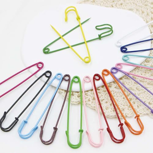 BrightGlow Sicherheitsnadeln Große 75 mm Sicherheitsnadel Set Bunt Safety Pins Metall-Sicherheitsnadeln Große Pins Robuste Nadelverschlüsse Broschen für Kleidung Dicke Stoffe Orange 50 Stück BrightGlow Sicherheitsnadeln Große 75 mm Sicherheitsnadel Set Bunt Safety Pins Metall-Sicherheitsnadeln Große Pins Robuste Nadelverschlüsse Broschen für Kleidung Dicke Stoffe Orange 50 Stück von BrightGlow