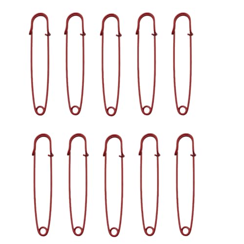 BrightGlow Sicherheitsnadeln Große 75 mm Sicherheitsnadel Set Bunt Safety Pins Metall-Sicherheitsnadeln Große Pins Robuste Nadelverschlüsse Broschen für Kleidung Dicke Stoffe #Rose 10 Stück BrightGlow Sicherheitsnadeln Große 75 mm Sicherheitsnadel Set Bunt Safety Pins Metall-Sicherheitsnadeln Große Pins Robuste Nadelverschlüsse Broschen für Kleidung Dicke Stoffe #Rose 10 Stück von BrightGlow