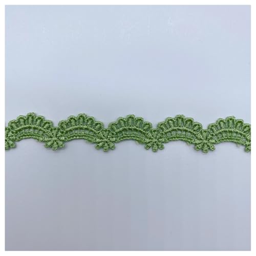 BrightGlow Vintage Spitzenband Spitzenbesatz mit Blume 1.8 cm Breite Stretch Spitzenborte Band Häkelspitze zum Nähen Dekoband Zierband Häkelband Spitzenstoff für Nähen Deko Grün 10 Yards BrightGlow Vintage Spitzenband Spitzenbesatz mit Blume 1.8 cm Breite Stretch Spitzenborte Band Häkelspitze zum Nähen Dekoband Zierband Häkelband Spitzenstoff für Nähen Deko Grün 10 Yards von BrightGlow