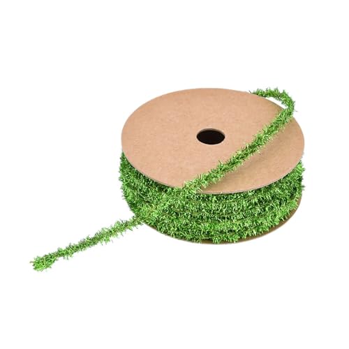 BrightGlow Weihnachten Lametta Girlande Dünn Mini Lametta Girlande Weihnachten Geschenkband Deko Schleifenband Geschenkband Glänzend Dünnes Lametta für Geschenk Weihnachtsbaum 8mm Grün 3 Yard BrightGlow Weihnachten Lametta Girlande Dünn Mini Lametta Girlande Weihnachten Geschenkband Deko Schleifenband Geschenkband Glänzend Dünnes Lametta für Geschenk Weihnachtsbaum 8mm Grün 3 Yard von BrightGlow