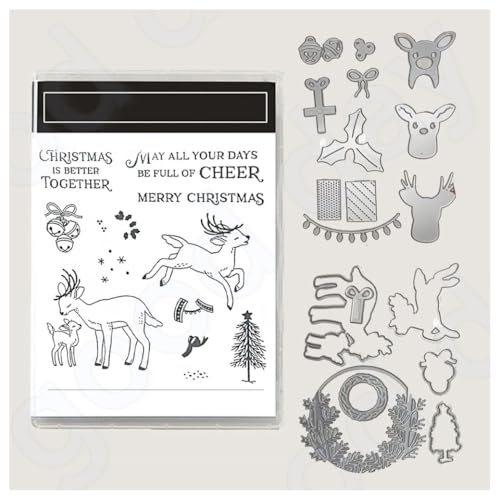 BrightGlow Weihnachten Transparente Stempel Set Stempel und Stanzschablonen Set Weihnachts Stanzformen Schablonen mit Santa Hirsch, Baum Silikonstempel und Stanzen Set für Weihnachten #3 13.99 BrightGlow Weihnachten Transparente Stempel Set Stempel und Stanzschablonen Set Weihnachts Stanzformen Schablonen mit Santa Hirsch, Baum Silikonstempel und Stanzen Set für Weihnachten #3 13.99 von BrightGlow