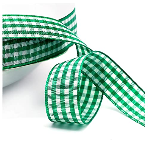 Kariertes Band 50 Yard 10mm Gingham Band Weihnachtsband Geschenkband Dekoband Schleifenband Plaid Ribbon Karo Stoffband Karoband Bastelband Geschenk Verpacken Hochzeit Weihnachten Party Deko green Kariertes Band 50 Yard 10mm Gingham Band Weihnachtsband Geschenkband Dekoband Schleifenband Plaid Ribbon Karo Stoffband Karoband Bastelband Geschenk Verpacken Hochzeit Weihnachten Party Deko green von BrightGlow