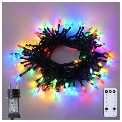Weihnachts Lichterkette 10 Meter mit 100 LEDs IP66 - Wetterfeste Lichterkette für außen und innen, ideale Outdoor Lichterkette für Weihnachtsdekoration, Camping und Fairy Lights von BrightWish