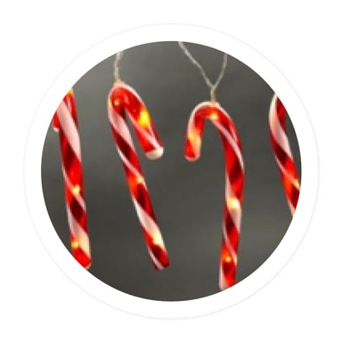 Brightium 1,2 m lange LED-Zuckerstangen-Lichterkette, batteriebetrieben, ideal zur Dekoration von Partys und zur Schaffung einer festlichen Atmosphäre. von Brightium