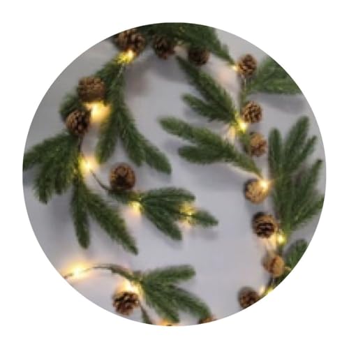 Brightium 1,4 m lange batteriebetriebene LED-Lichterkette mit Kiefernzweigen und Tannenzapfen, ideal für Partys und für eine gemütliche Atmosphäre. Brightium 1,4 m lange batteriebetriebene LED-Lichterkette mit Kiefernzweigen und Tannenzapfen, ideal für Partys und für eine gemütliche Atmosphäre. von Brightium