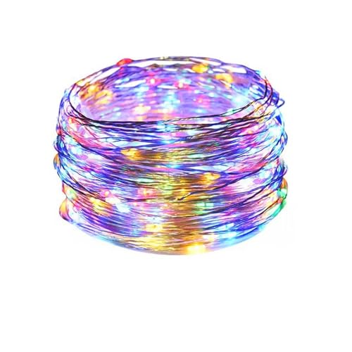 Brightium 4 m lange RGBY-LED-Lichterkette mit Kupferdraht und Knopfzelle, ideal für festliche Dekorationen und gemütliche Umgebungen. von Brightium