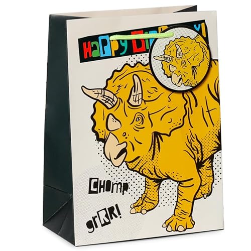 Brightium Geschenktüte – Mittelgroße Papiertüte mit Dinosaurier-Motiv, ideal für Geburtstage, robust und einfach zu handhaben. Brightium Geschenktüte – Mittelgroße Papiertüte mit Dinosaurier-Motiv, ideal für Geburtstage, robust und einfach zu handhaben. von Brightium