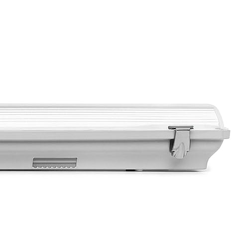 Brightium IP65 Lampenschirm für 2 x 25 W 150 cm LED-Röhren. Ideal für industrielle und gewerbliche Räume, wasserdicht und staubdicht, sorgt für Effizienz und Haltbarkeit. von Brightium
