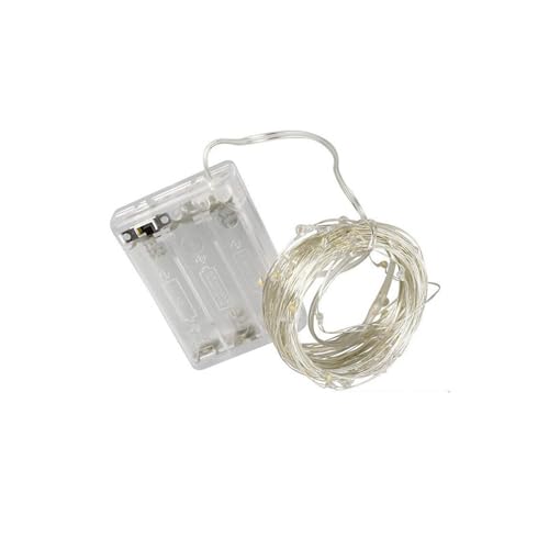 Brightium Kabellose LED-Lichterkette, 2 m (PVC und Kupfer), RGBY, batteriebetrieben, 3 AA-Batterien, ideal für festliche Dekorationen und Ambiente. von Brightium