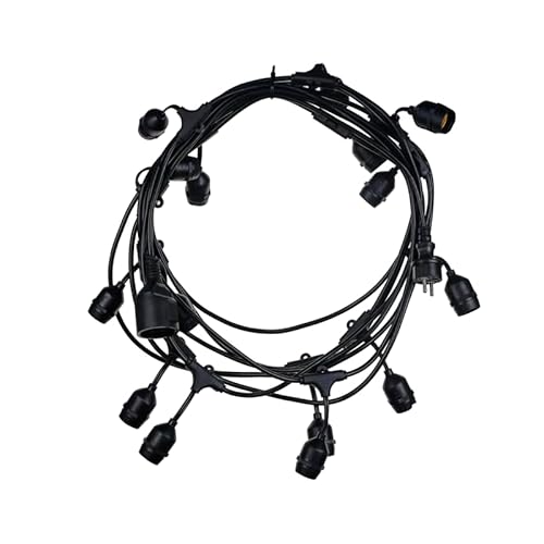 Brightium LED-Lichterkette, 10 m, 220-240 V, 230 W, E27, IP44, Farbbox, ideal für die Dekoration von Veranstaltungen und im Freien. von Brightium