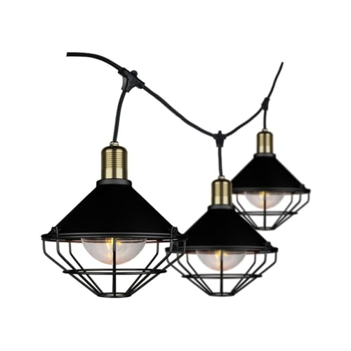 Brightium LED-Lichterkette, 3 m, 6 Lampen, mattschwarz, IP65 für den Außenbereich, ideal für Dekoration und Veranstaltungen Brightium LED-Lichterkette, 3 m, 6 Lampen, mattschwarz, IP65 für den Außenbereich, ideal für Dekoration und Veranstaltungen von Brightium