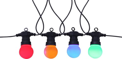 Brightium LED-Lichterkette, IP44, 4,5 m, verschiedene Farben, ideal für Partys und Außenbereiche. von Brightium
