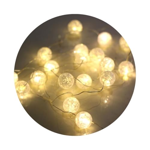 Brightium LED-Lichterkette, Silberfarben, 1,9 m, IP20, ideal für die Dekoration von Innenräumen und für eine gemütliche Atmosphäre. von Brightium