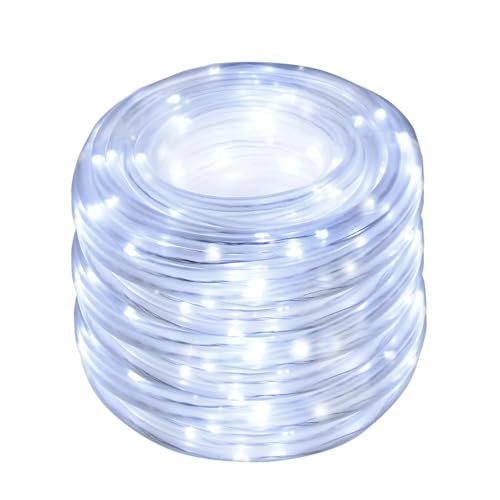 Brightium LED-Lichterkette, batteriebetrieben, 3 AA, PVC, Kupfer, kaltweiß, 5 m, ideal für Dekoration und Atmosphäre bei Partys und Veranstaltungen. von Brightium