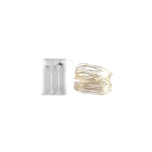 Brightium LED-Lichterkette aus Kupferdraht, 3AA-Batterie, 10 m, kaltweiß, ideal zum Dekorieren und Verschönern von Innen- und Außenbereichen. Brightium LED-Lichterkette aus Kupferdraht, 3AA-Batterie, 10 m, kaltweiß, ideal zum Dekorieren und Verschönern von Innen- und Außenbereichen. von Brightium