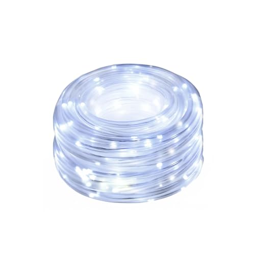 Brightium LED-Lichterkette mit 3 AA-Batterien, 10 m, PVC-Kupfer, kaltweiß, ideal für die Dekoration von Veranstaltungen und für eine gemütliche Atmosphäre. von Brightium