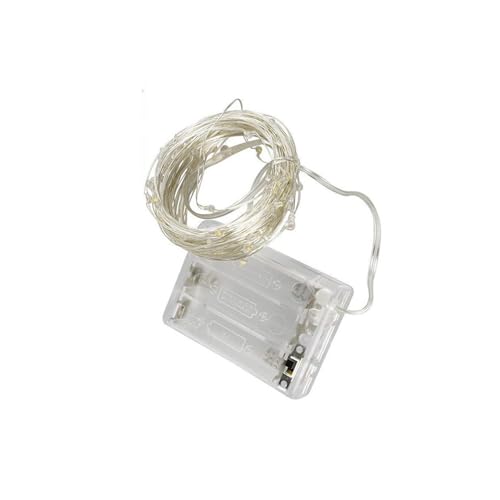 Brightium LED-Lichterkette mit Kupferdraht, 3AA-Batterie, 2 m, RGBY, ideal für Dekoration und Atmosphäre bei Veranstaltungen und Partys. von Brightium