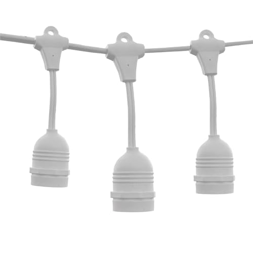 Brightium Lichterkette für den Außenbereich, 10 Stück, E27, IP65, 6 m, mit abgehängten Fassungen, ideal für die Dekoration von Terrassen, Veranstaltungen und Außenbereichen. Brightium Lichterkette für den Außenbereich, 10 Stück, E27, IP65, 6 m, mit abgehängten Fassungen, ideal für die Dekoration von Terrassen, Veranstaltungen und Außenbereichen. von Brightium
