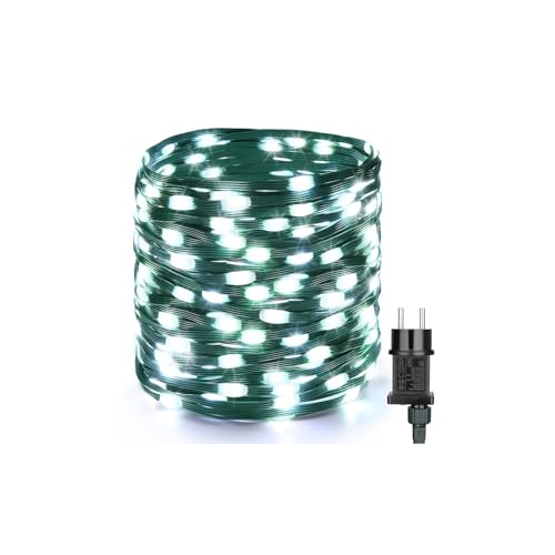Brightium Lichterkette mit 3AA-Batterien (PVC und Kupfer), kaltweiß, 5 m von Brightium
