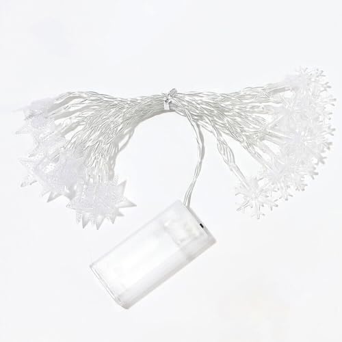 Brightium Niedervolt-LED-Lichterkette, Schneeflocke, 5 m, warmweiß, ideal für Partys und Veranstaltungen. von Brightium