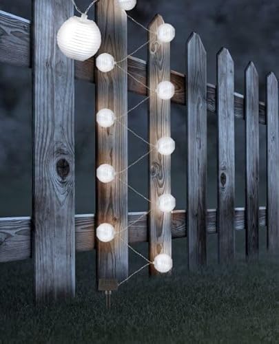 Brightium Solar-Lichterkette, 3 m, 10 LED-Kugeln, 6000 K, IP44, ideal für Außendekorationen und für eine gemütliche Atmosphäre. von Brightium