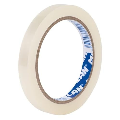 Brightium Transparentes Klebeband, 12 mm x 66 m, glänzend transparent, ideal für Büro und Handwerk. von Brightium