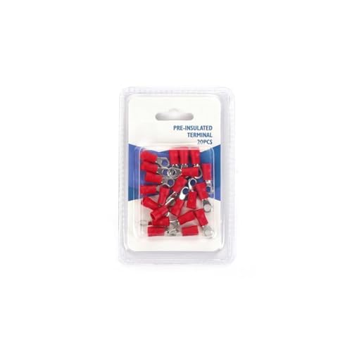 Brightium Vorisolierte Klemme RV2-4 rot (20 Stück/Blister) ideal für sichere und schnelle Verbindungen in elektrischen Projekten. Sorgt für Haltbarkeit und Festigkeit bei jeder Installation. von Brightium