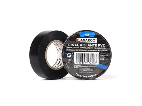 Brightium Weißes PVC-Klebeband, 19 mm x 10 m x 0,13 mm, ideal für elektrische und feste Isolierung in verschiedenen Anwendungen. von Brightium