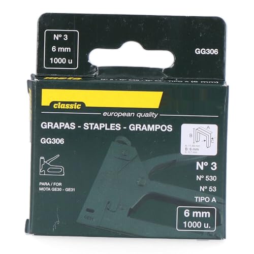 Heftklammern Nr. 3, 8 mm, 1000 Stück, ideal für den Einsatz in Büros und Holzarbeiten. Heftklammern Nr. 3, 8 mm, 1000 Stück, ideal für den Einsatz in Büros und Holzarbeiten. von Brightium