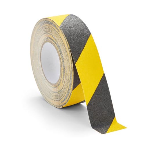 Klebeband – 50 mm breite und 18,3 Meter lange Rolle in schwarz und gelb – ideal zum Markieren sicherer Bereiche. Klebeband – 50 mm breite und 18,3 Meter lange Rolle in schwarz und gelb – ideal zum Markieren sicherer Bereiche. von Brightium