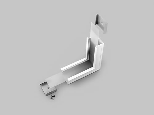 Stecker - 90-Grad-Anschluss, weiß, aus Kunststoff, ideal für Verbindungen in engen Räumen. von Brightium