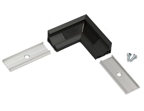 Verbinder - Eckverbinder 90 Grad, schwarz, aus Kunststoff, ideal für Verbindungen in engen Räumen. Verbinder - Eckverbinder 90 Grad, schwarz, aus Kunststoff, ideal für Verbindungen in engen Räumen. von Brightium