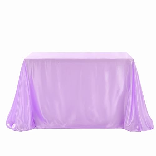 Tischdecke Lila 228 x 228 cm Satin Tischdecke DIY Abwaschbar mit Schleife und Perlen Tischdecke für Hochzeit, Party, Weihnachten, Bankett, Geburtstag Tischdecke Lila 228 x 228 cm Satin Tischdecke DIY Abwaschbar mit Schleife und Perlen Tischdecke für Hochzeit, Party, Weihnachten, Bankett, Geburtstag von BrillShine