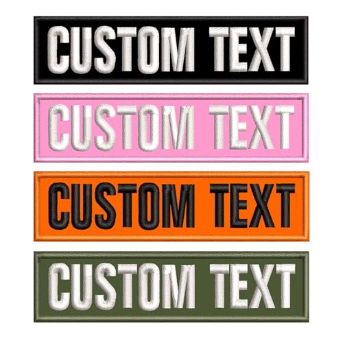 2 Stück Personalisierter Namenspatch, Bestickter Militär Aufnäher, Namensanhänger für Motorrad Jacke Rucksack Weste Aufbügeln/Klettverschluss 2 Stück Personalisierter Namenspatch, Bestickter Militär Aufnäher, Namensanhänger für Motorrad Jacke Rucksack Weste Aufbügeln/Klettverschluss von Brillianne