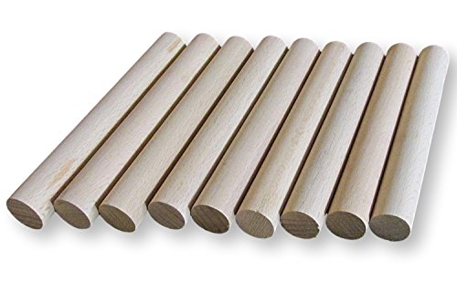 BrilliantBuys 10 x Holzdübel, Bastelstäbe, 20 mm dick, 10 cm lang BrilliantBuys 10 x Holzdübel, Bastelstäbe, 20 mm dick, 10 cm lang von Okra